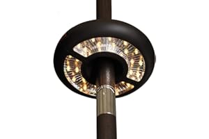 Patio Umbrella Lights Battery Operated, 3-Ways Switch, ZHONGXIN Warm White LEDs-Dual Up & Down Directional Lighting, Umbrella Pole Light for Patio Umbrellas, Camping Tents or Outdoor Use …