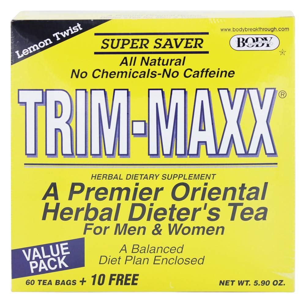 Body Breakthrough Trim-Maxx Diet Tea, Lemon, 60 Bag