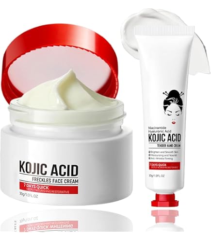 フェイスクリーム do Amazon.com : Kojic Acid Cream – Dark Spot Remover for Face and