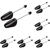 ZJHSXDR 6 Pairs Plastic Shoe Trees for Men (Black)
