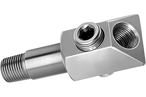 Fafeicy Oil Pressure Sensor Adapter 1/8-27 NPT Thread Stainless Steel Port Plug for Small Block 305 350 GM Engine