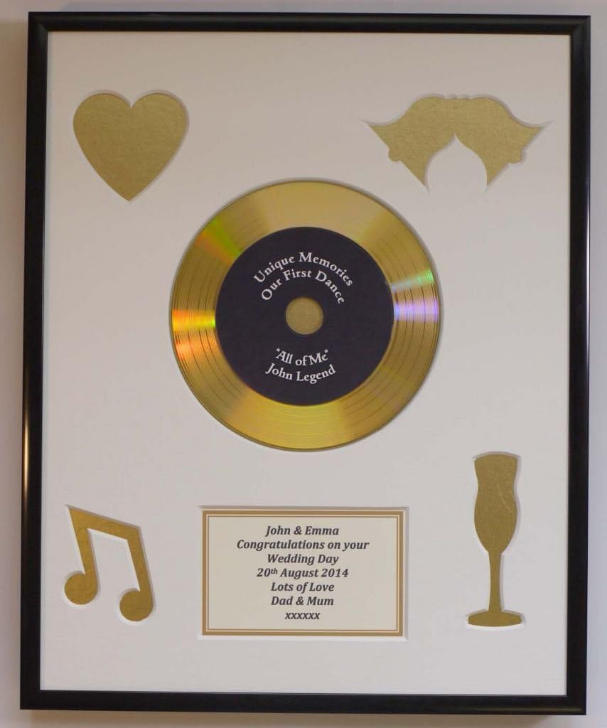 My First Dance Mini Gold Cd Display Black Frame