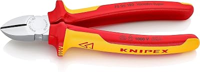 KNIPEX Diagonal Cutter 180 mm Chrome Vanadium VDE Precision Cutting