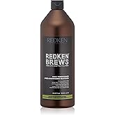Redken Brews Conditioner, Daily for Men, With Protein Glycerin, Moisturizing Detangling, Hair Body Care, Essentials, Perfect 