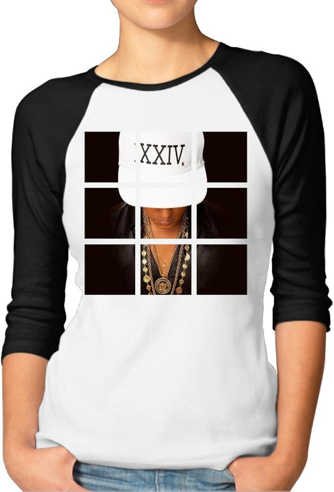 Womens Bruno Mars New Single 24k Magic Toddler Raglan
