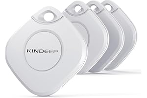 KINDEEP Air Tracker Tag-4 Pack: Smart GPS Tracker Work with Apple Find My (iOS only), Luggage Tracker Tag Keys Finder for Suitcases Bags Dog Pets, Locator Tracking Device for Travel Home Outdoor Hiking