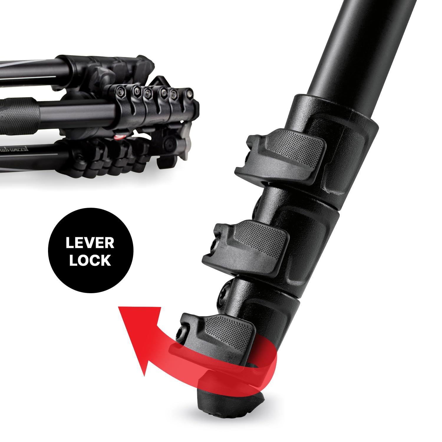 Manfrotto Befree Advanced Camera Tripod with Lever Closure, Portable and Compact Travel Tripod Kit with Ball Head, Aluminum Tripod for DSLR Reflex and Mirrorless Cameras, Camera Accessories