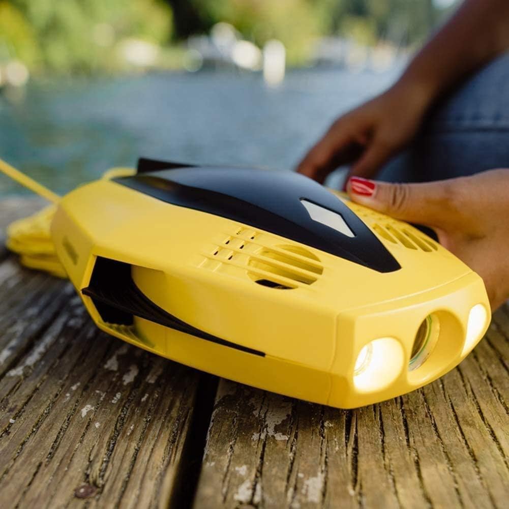YWAWJ HD Shooting Submarine Visual Exploration Underwater UAV Submarine Shooting Remote Control Underwater Robot Series Underwater Scooter Automatic Buoyance