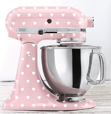 Heart Polka Dot Kitchen Mixer Decals To Be Used On Kitchen Aid