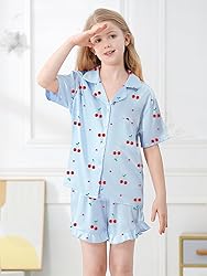 Umeyda Girls Satin Silky Collar V Neck Ruffle Short