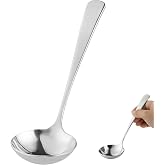 7.8 inch Gravy Ladle, Small 18/10 Stainless Steel Ladle for Sauce and Soup | Food-grade, Dishwasher Safe, Sturdy and Anti-corrosion, Polishing Process, Well-Balanced Handle