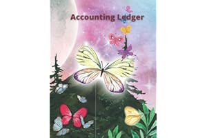 Accounting Ledger: Accounting Ledger Book: Simple Accounting Ledger for Bookkeeping and Small Business Income Expense Account Recorder & Tracker ... | High Quality Yellow Matte Finish Cover