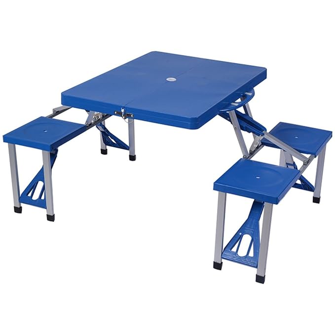 Camping Folding Table And Bench Set Amazon.com : choice Outdoor Folding Camping Table and Bench Set