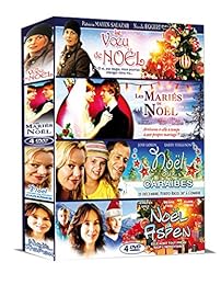 Christmas - Coffret 4 films : Le voeu de Noël + Les mariés de Noël + Noël aux Caraïbes + Noël à Aspen - Pack