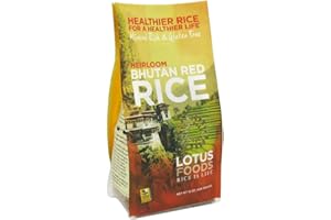 Lotus Foods, Heirloom Bhutan Red Rice, Gluten Free, 15 Oz