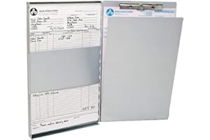 Westcott Aluminum Sheet Holder, Letter Size Hinged (38012), Grey