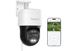 REOLINK PTZ Security Camera System 4K, IP PoE 360 Camera with Dual-Lens, Auto 6X Hybrid Zoomed Tracking, 355 Pan & 90 Tilt, O