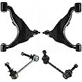 TRQ Front Suspension Kit Control Arm with Ball Joint Sway Bar Stabilizer Link Compatible with 2003-2009 Lexus GX470 Toyota 4Runner 2007-2009 FJ Cruiser