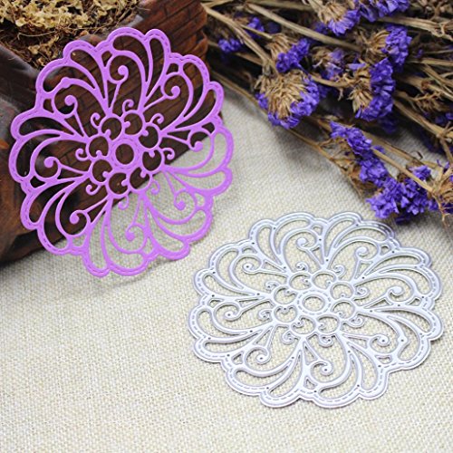 Cutting Dies for Card Making, Staron Metal Cutting Dies Stencil Flower Hearts Happy Birthday Cut Die Template Mould for DIY Scrapbook Embossing Album Paper Card Craft (R)