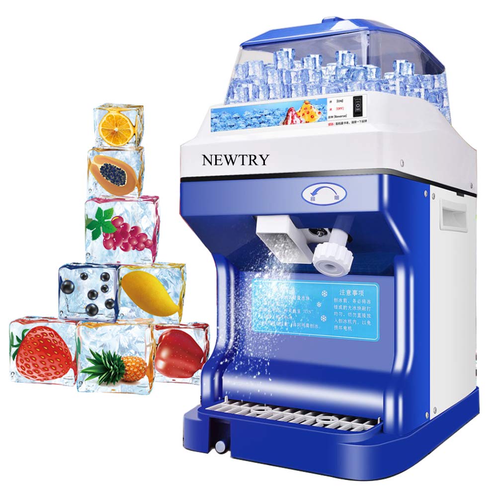 NEWTRY Commercial Ice Shaver 441LB/H Snow Cone Maker