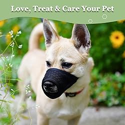 Mayerzon Dog Muzzle, Soft Mesh Muzzle for Small