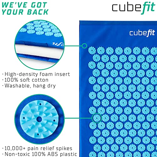 CubeFit Acupressure Mat & Essentials Kit, XL Accupressure Body Mat