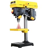 WOODSKIL 8-Inch Benchtop Drill Press, 2.3 Amp 5-Speed with Laser Guide | 1/3 HP Induction Motor, 1/2-Inch Keyed Chuck, 2-Inch Spindle Stroke and 45&deg; Beveling Cast Iron Drill Press Table