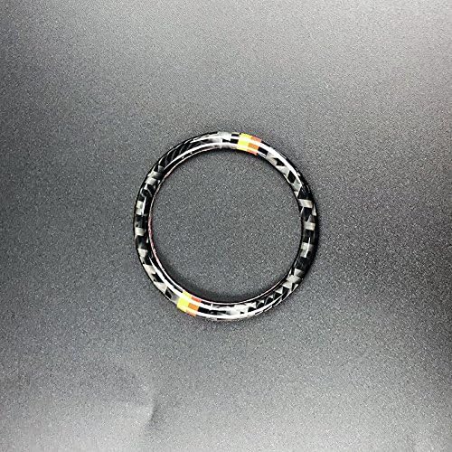 Carbon Fiber Interior Decoration Decal Frame Cover Trim For BMW 5 Series E60 E61 M5 2003–2010 (Engine Start Push Start Button Ignition Starter, Germany)
