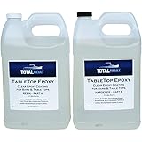 TotalBoat-519708 Epoxy Resin Crystal Clear - 2 Gallon Epoxy Resin & Hardener Kit for Bar Tops, Table Tops & Countertops | Pro