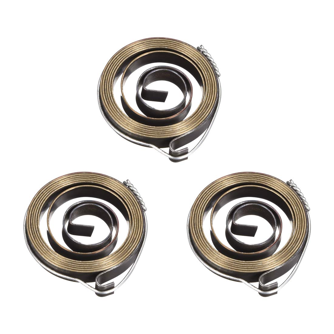 sourcing map Drill Press Spring, Quill Feed Return Coil Spring Assembly, 5Ft Long, 48 x 8 x 0.8mm 3pcs