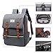 Vintage Laptop Backpack, Kacat 15.6 Inch Unisex Canvas Backpack with Laptop Sleeve for School Travel Hike (grey)