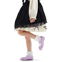 K KomForme Girl's Ballet Flats Non-Slip Soft Mary