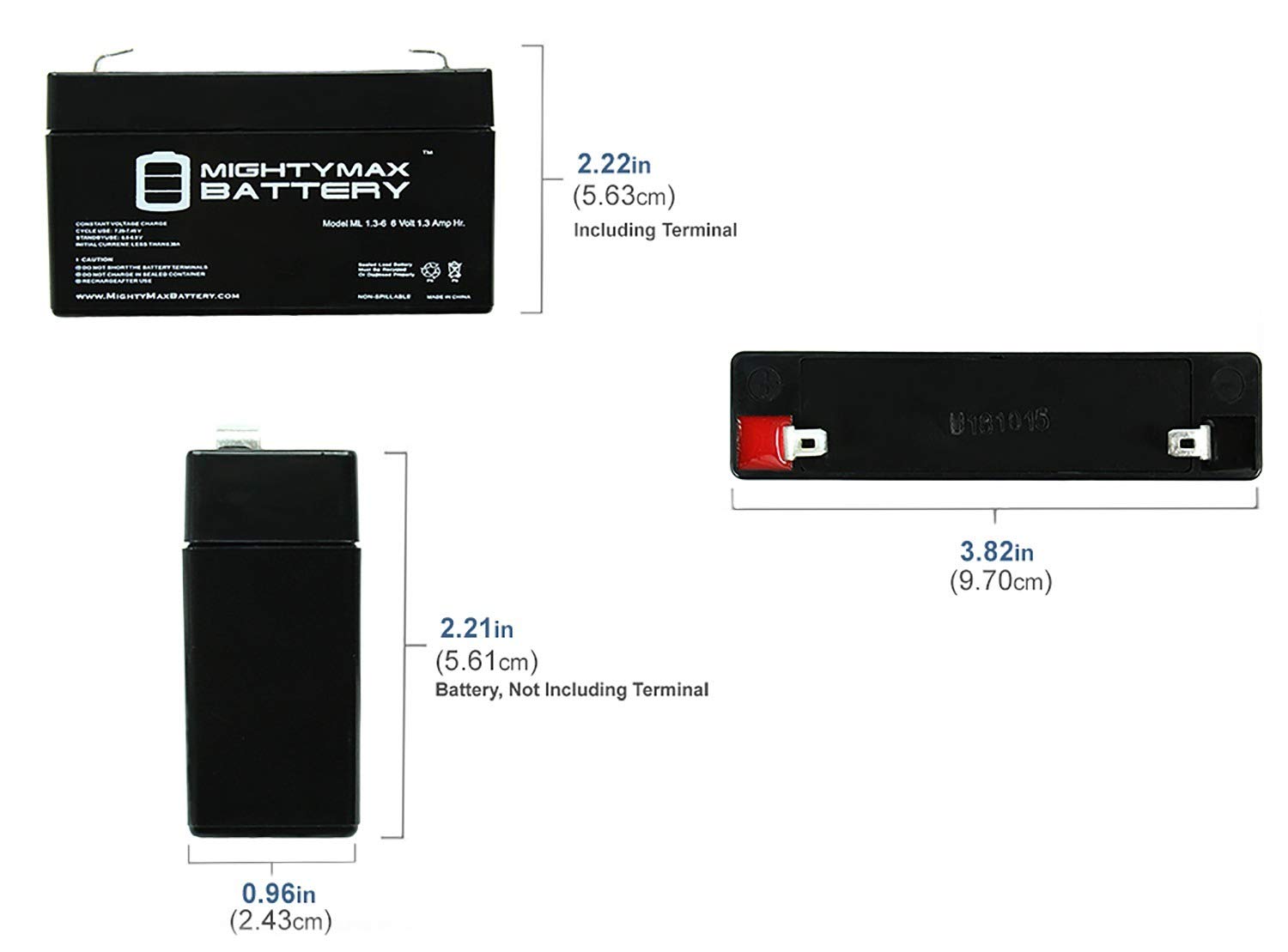 Mighty Max Battery 6v 1 3ah Ge 600 1054 95r Simon Xt Replacement Battery Brand Product Electronics Household Batteries