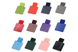 Pen Loop Holder Set, 12 Pack Self-Adhesive Pencil Holder Elastic Design for Notebooks, Journals, Calendars with 12 Colors