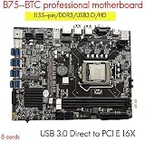 Lodokdre B75 8 Card GPU Mining Motherboard CPU Fan RAM DDR3 USB3.0 LGA1155 view 6