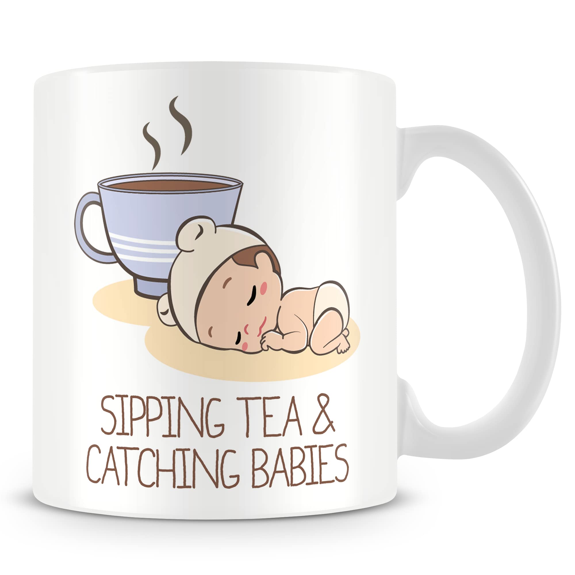 MUGGZ Midwife Mug – Maternity Nurse Gift – Personalised Cup with Name