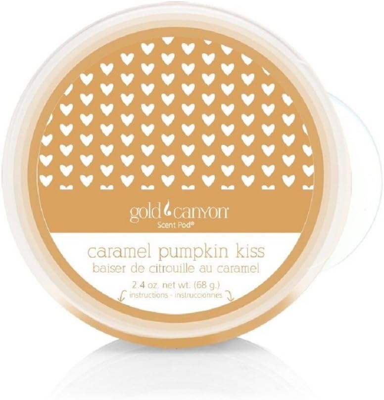 Gold Canyon Scent Pod Wickless Candle Melt (CARAMEL PUMPKIN KISS) ~ Creamed butter. Enchanting peach. Sweet maple.