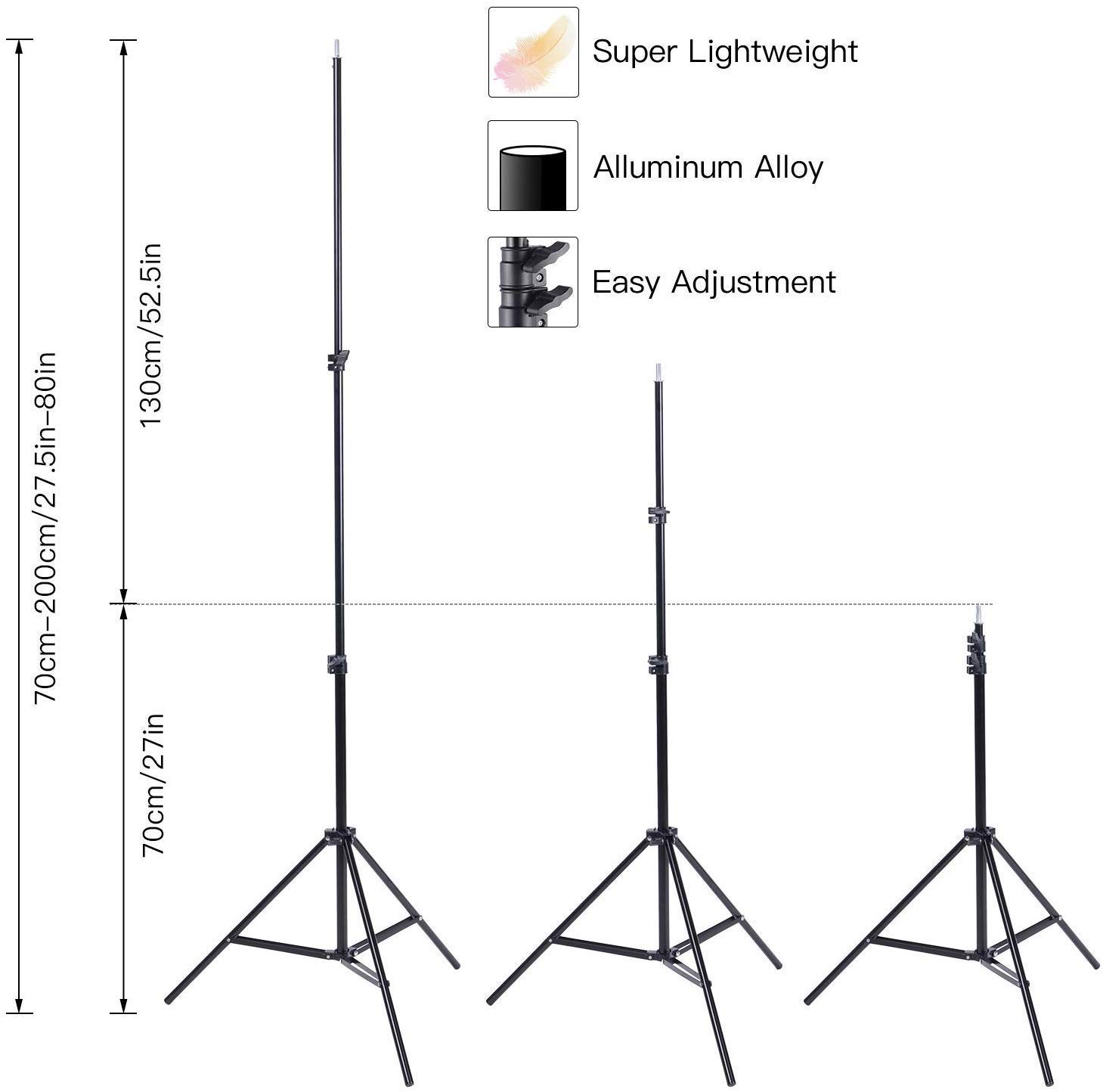 MOUNTDOG 1350W Photography Continuous Softbox Lighting Kit 20"X28