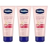 Vaseline Intensive Care Healthy Hand Stronger Nails Lotion, 3.4 Fl Ounce (Pack of 3)