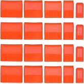 20pcs Chisel Edge Guards, Plastic Protective Covers for Chisel Blades Durable Tool Protectors for Woodworking (Red)