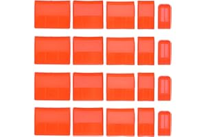 20pcs Chisel Edge Guards, Plastic Protective Covers for Chisel Blades Durable Tool Protectors for Woodworking (Red)
