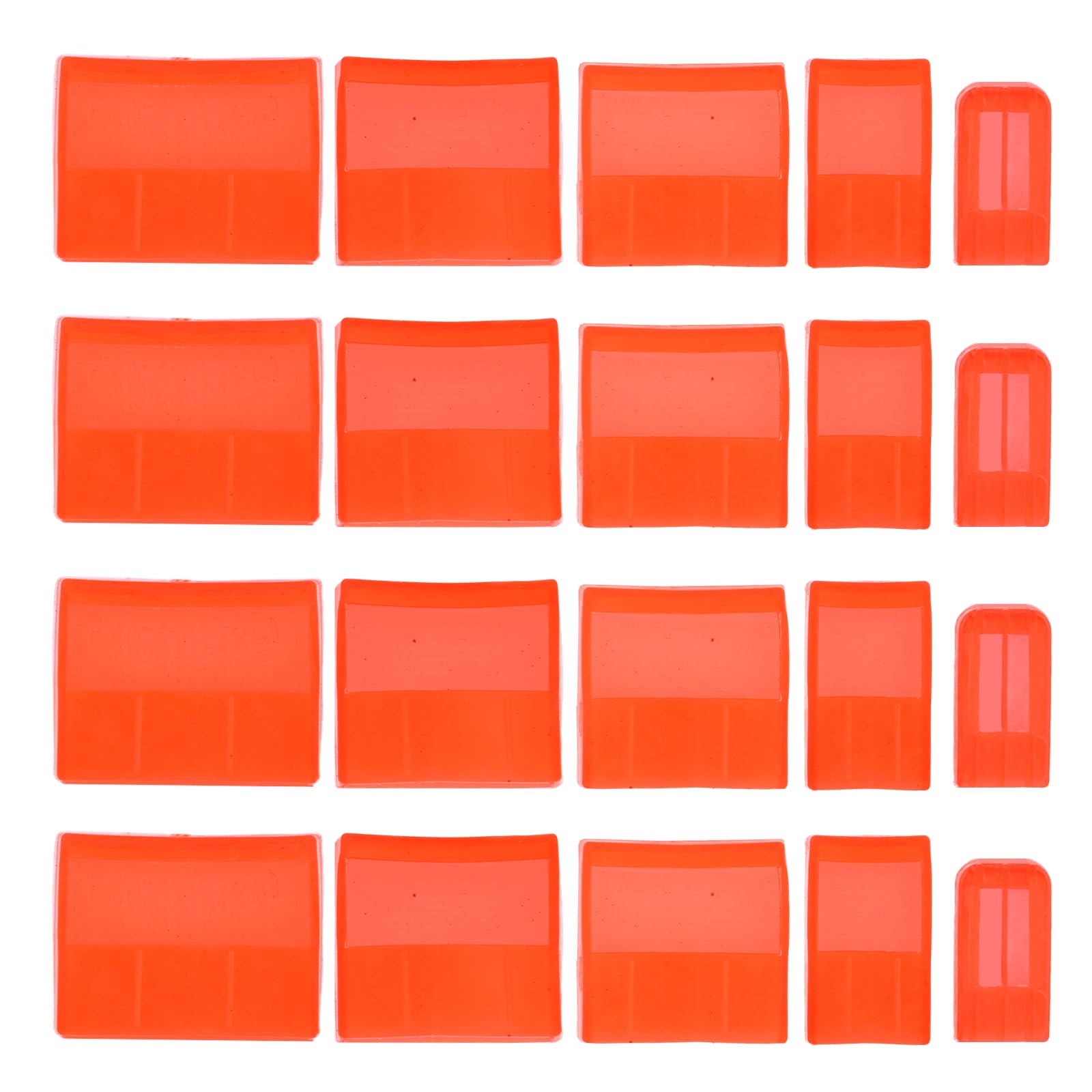 Photo 1 of 20pcs Chisel Edge Guards, Plastic Protective Covers for Chisel Blades Durable Tool Protectors for Woodworking (Red)