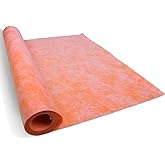 Muzata Waterproofing Membrane for Shower 125 Sq Ft 3.8x33feet 23.6 Mil M034 | Waterproof Tile Underlayment for Showers, Bathrooms, Kitchens, and Saunas. Durable 23.6 Mil Membrane for Lasting Protection