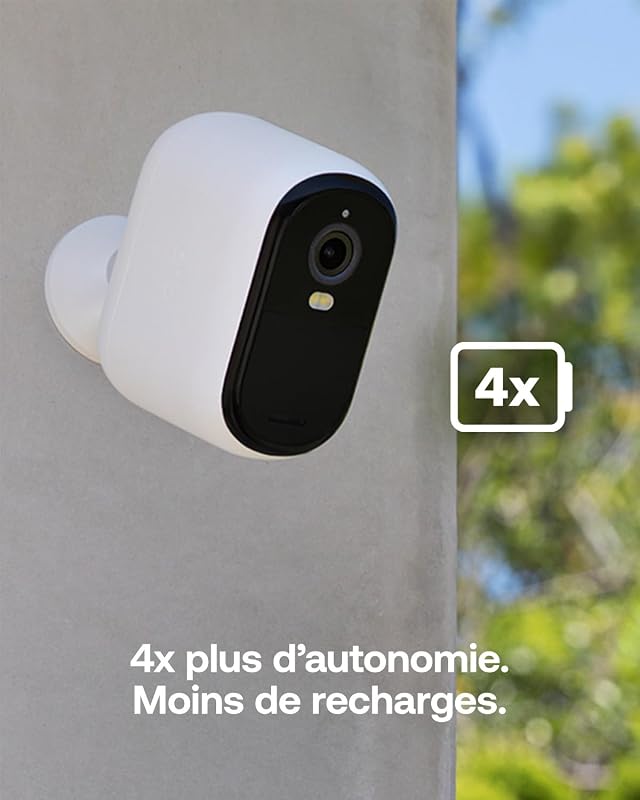 Essential 3, Caméra de Surveillance WiFi, Vidéo 2K, 2 Caméras