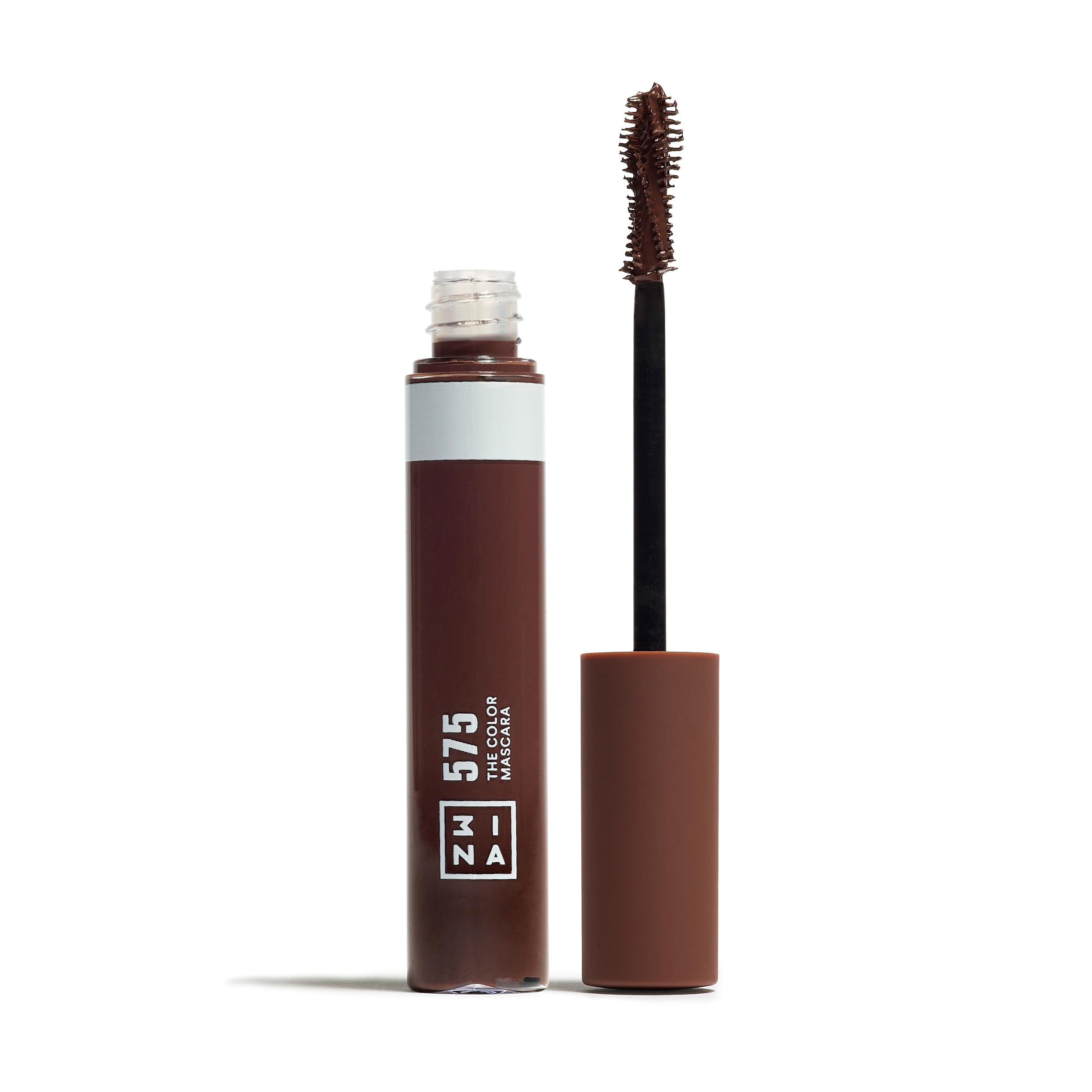 3INA MAKEUP - Brown Mascara with Vegetal Keratin - Volume and Lift - Flake Free - Lengthening - Sensitive Eyes - Vegan - Cruelty Free