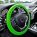 FH Group Universal Fit Silicone with Nibs and Pattern Massaging Grip Steering Wheel Cover Fits Most Cars, SUVs, Trucks and Vans Green