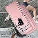 Galaxy S9 Plus Case, Elegant Choise 3 in 1 Wallet Case with Hidden Back Mirror Heavy Duty Full Body Protection Rugged Case Cover with Card Slot Holder and Kickstand for Samsung Galaxy S9+ (Rose Gold)