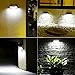 DS Lighting LED Solar Light Wall Light Outdoor Garden Wireless Auto On OFF Step Light Waterproof Security Lights for Front Door Back Yard Driveway Garage, Cool White 2 Pack