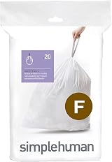 simplehuman CW0165 Custom Fit Bin Liners White Pack of 20