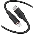 Anker USB C to Lightning Cable, MFi Certified Powerline III Flow Silicone Charging Cable for iPhone 13 13 Pro (Midnight Black, 6ft)